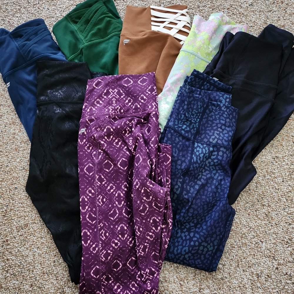 Bundle of Eight Fabletics leggings size small